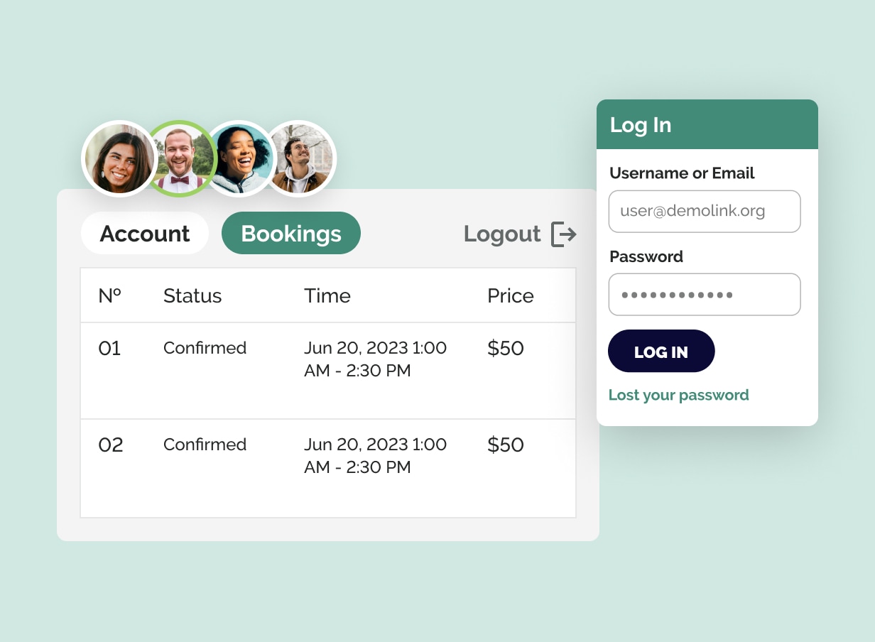 Personal Customer Accounts for Streamlined Scheduling