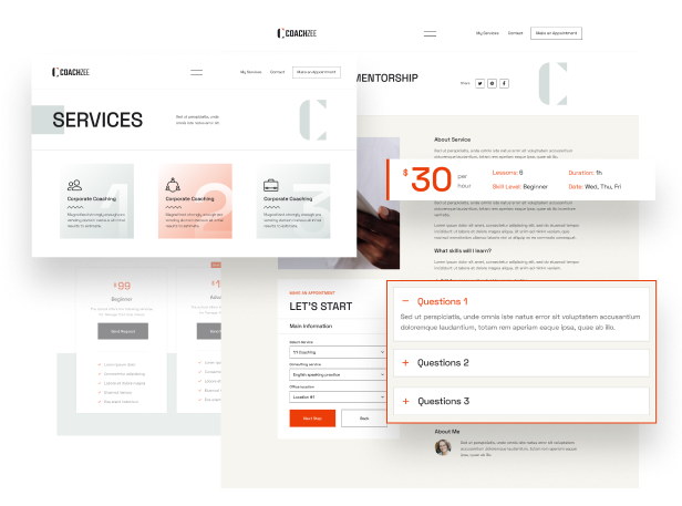 Coachzee - Appointment WordPress Theme - 3