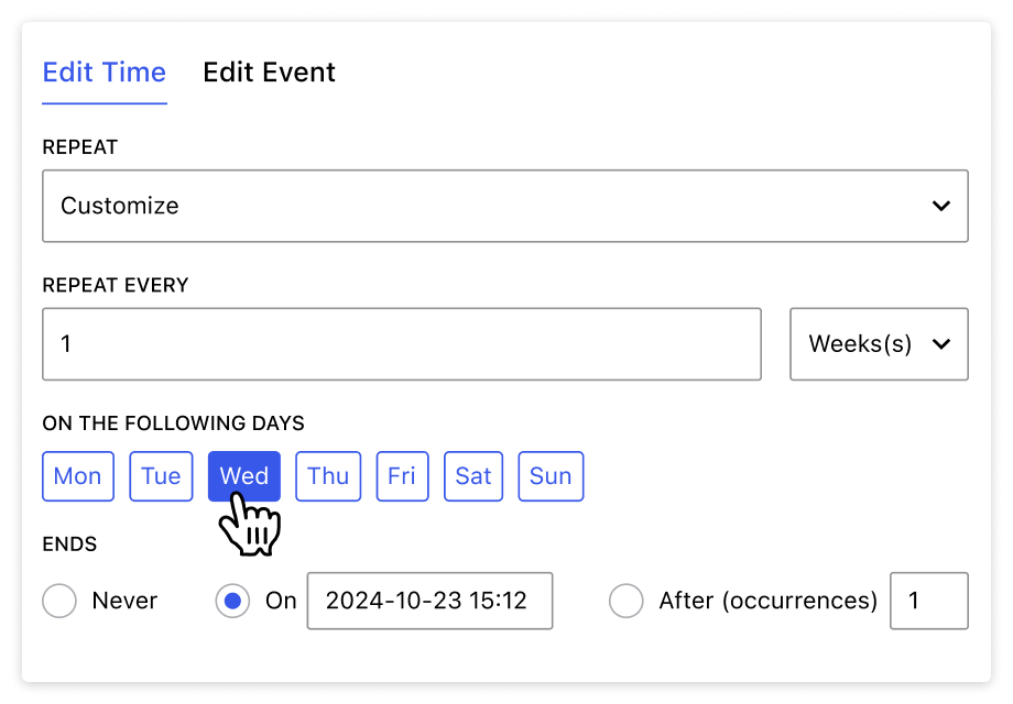 Easily Add & Display Repeated Events