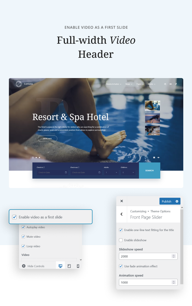 Hotel Booking WordPress Theme - Luviana - 7