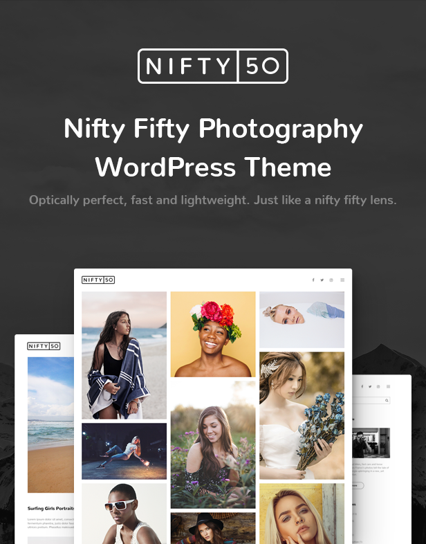 Nifty Fifty Photography WordPress Theme - 1