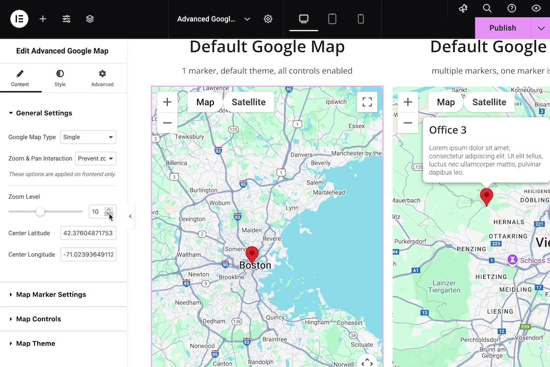 Stratum Google Map