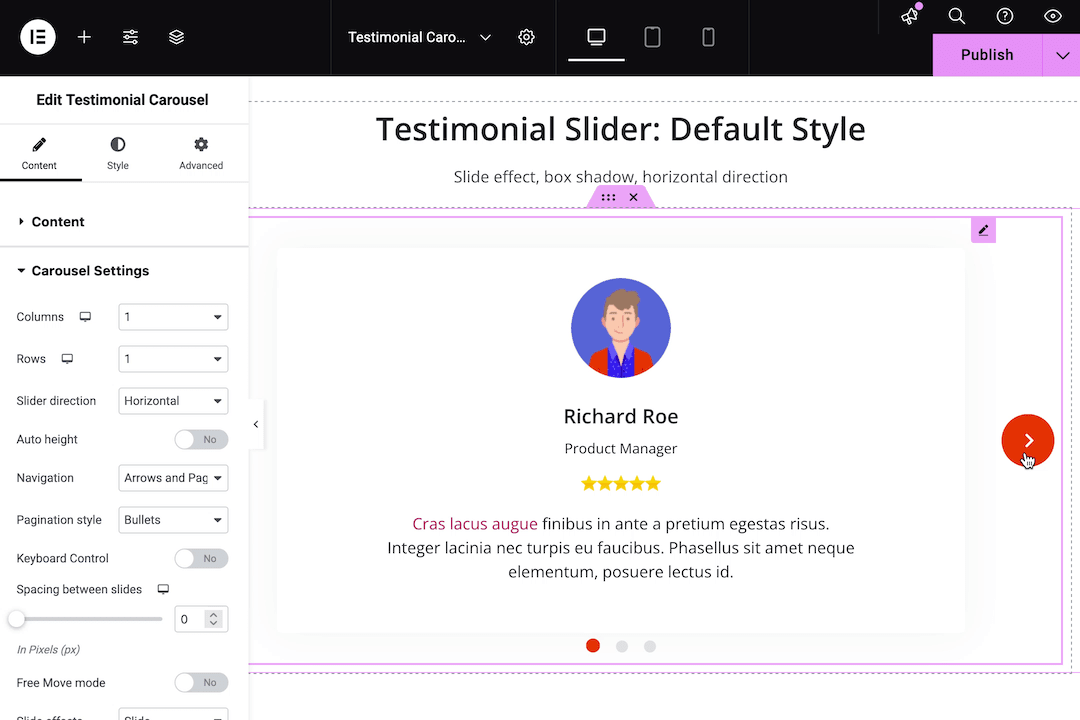 Stratum Testimonial Slider